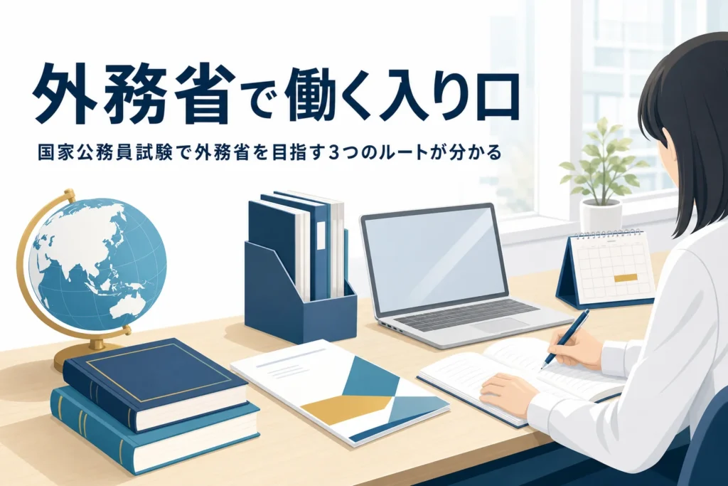 外交官になるための国家公務員試験と外務省の採用の入り口を解説する記事のアイキャッチ