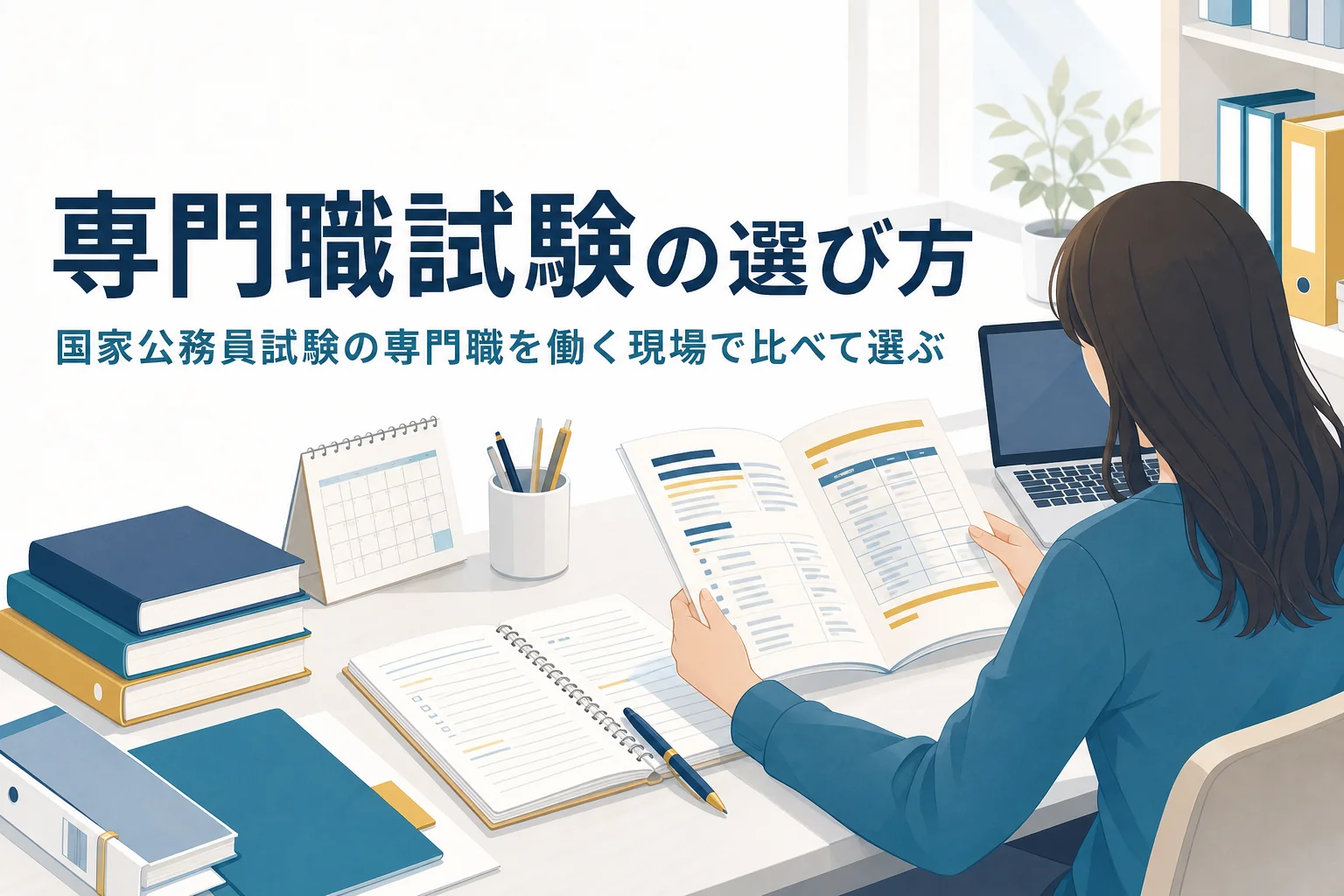 国家公務員試験の専門職を働く現場で比べて選ぶ記事のアイキャッチ
