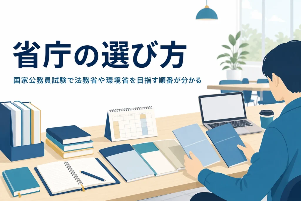 国家公務員試験と省庁の選び方、法務省・環境省などの採用を解説する記事のアイキャッチ