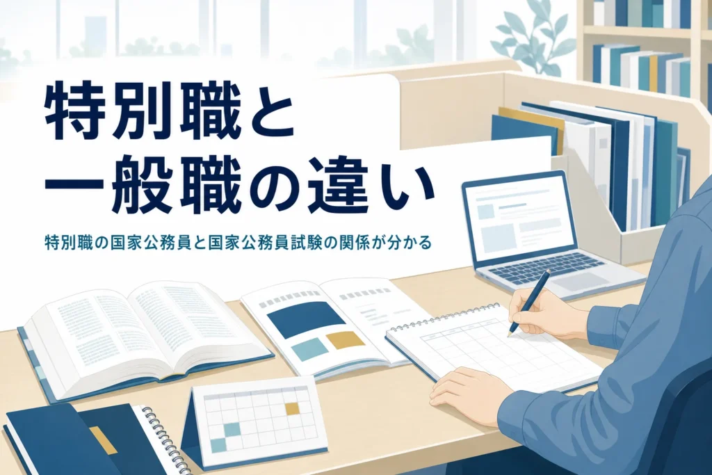特別職の国家公務員と国家公務員試験の関係を解説する記事のアイキャッチ